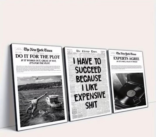 Success frames set of 3