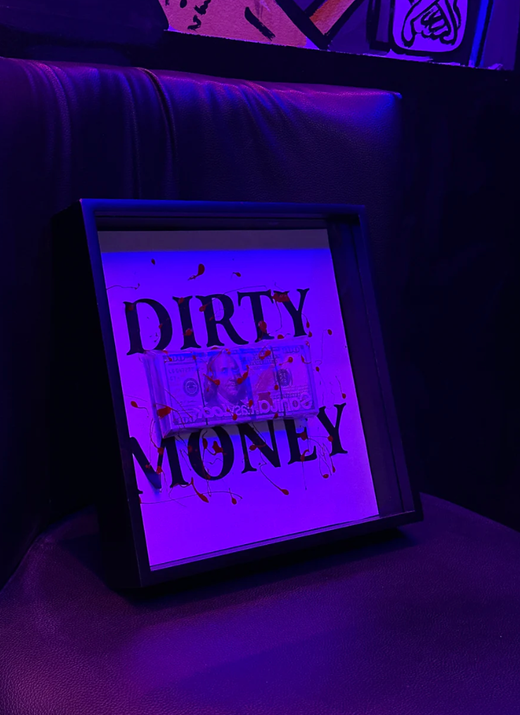 Dirty Money Framed Box