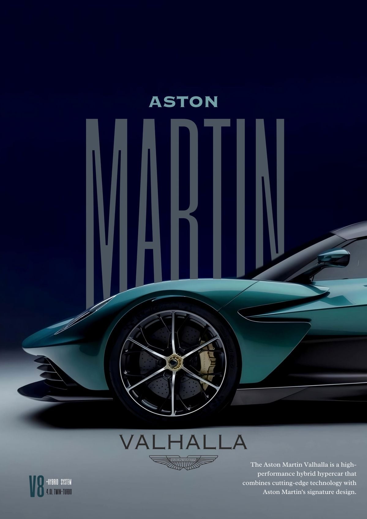 Aston Martin frame poster