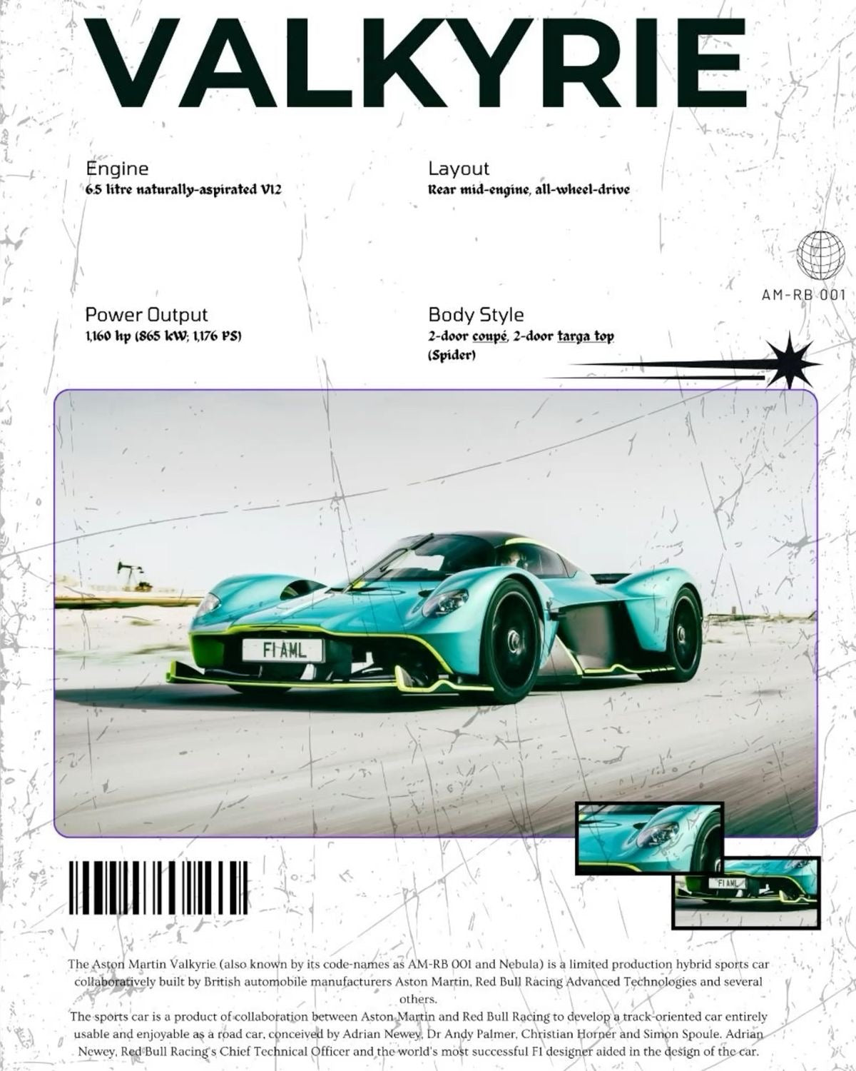 Aston Martin frame poster