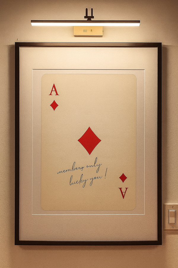 Framed Ace of Diamonds – Members Only Edition (A2)