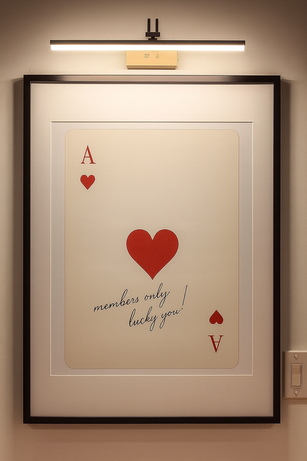 Framed Ace of Hearts – Members Only Edition (A2)