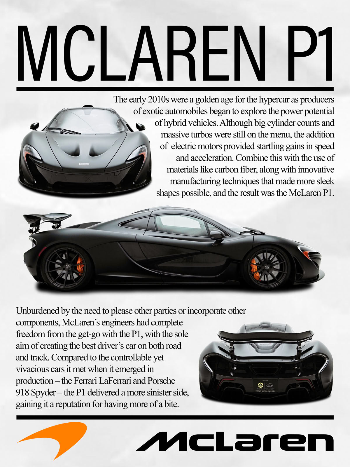 McLaren Framed Poster