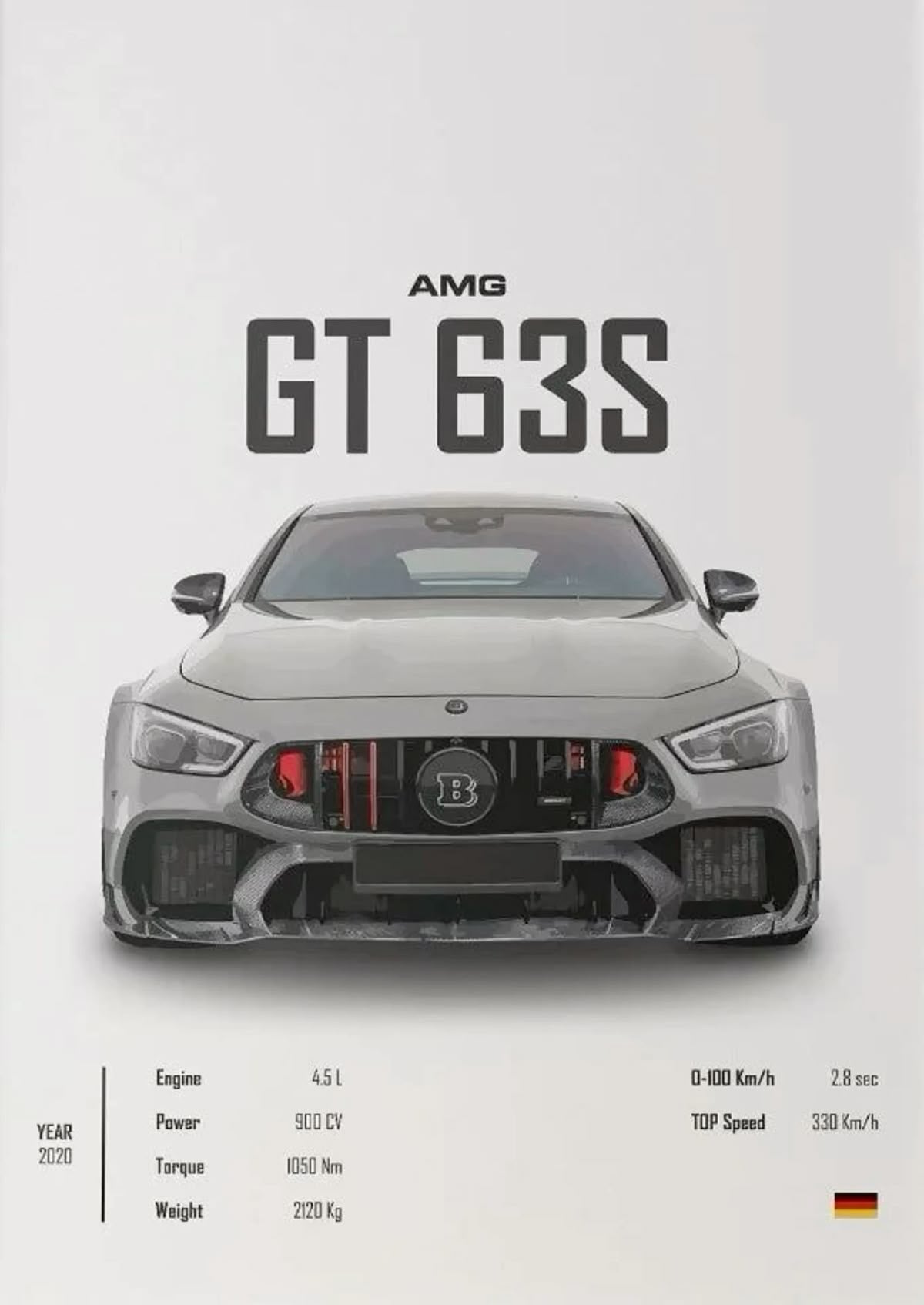 Mercedes frame poster