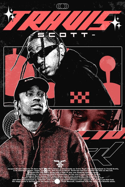 Travis Scot Framed Poster