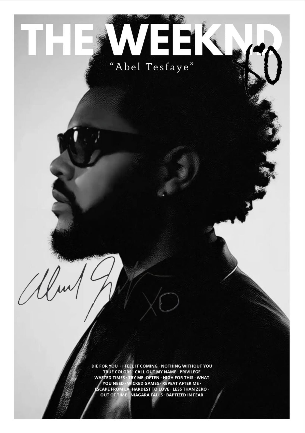 The Weeknd Framed Poster
