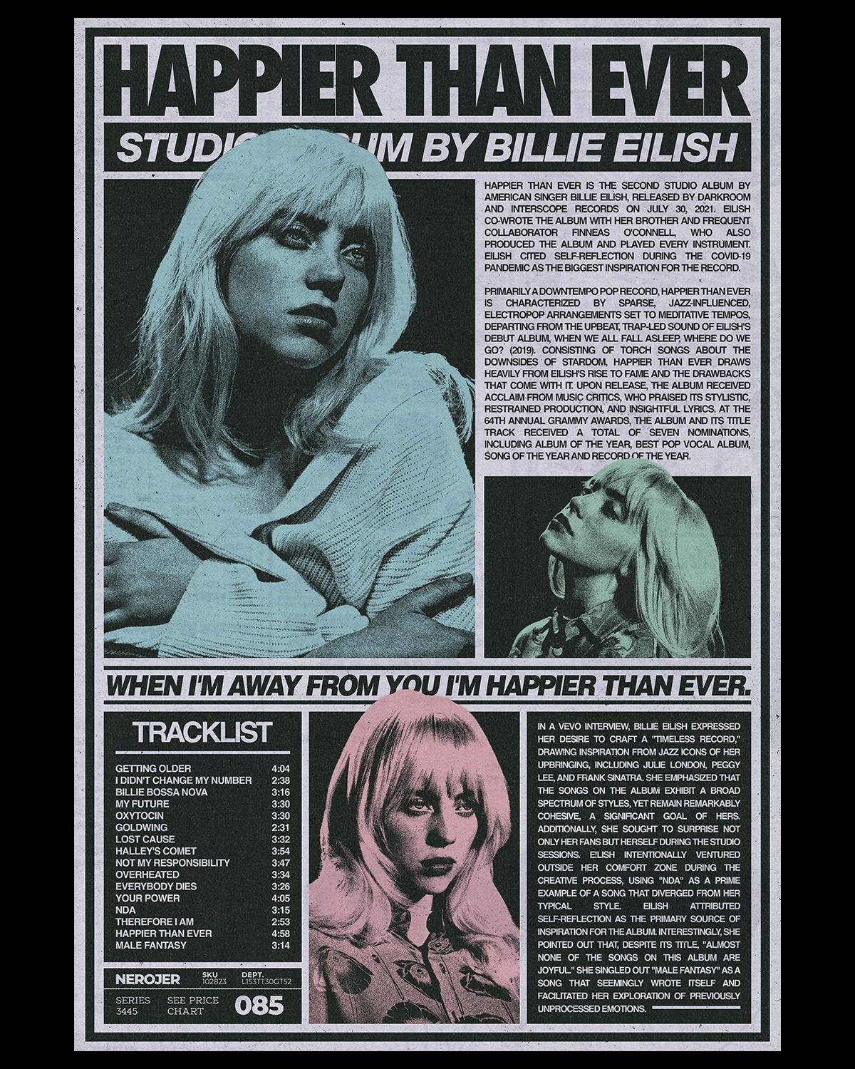 Billie Eilish Framed Poster