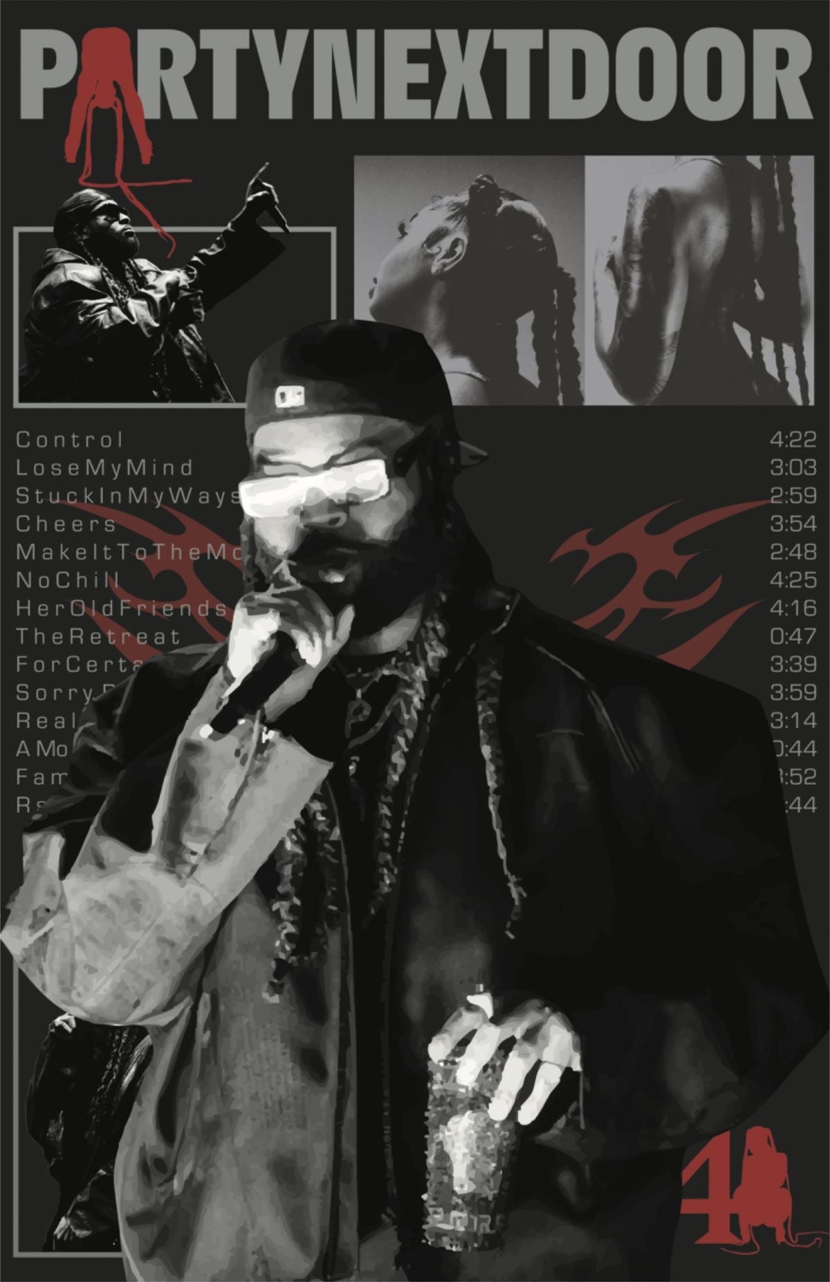 PartyNextDoor Framed Poster