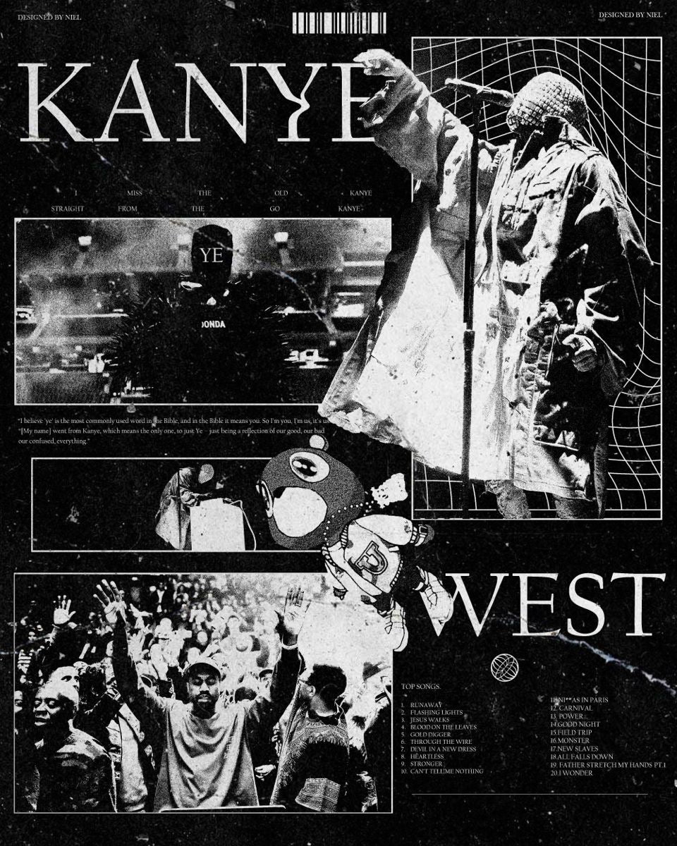 Kayne West Framed Poster