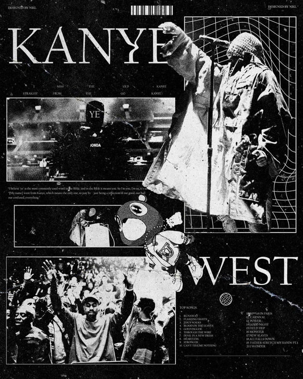 Kayne West Framed Poster