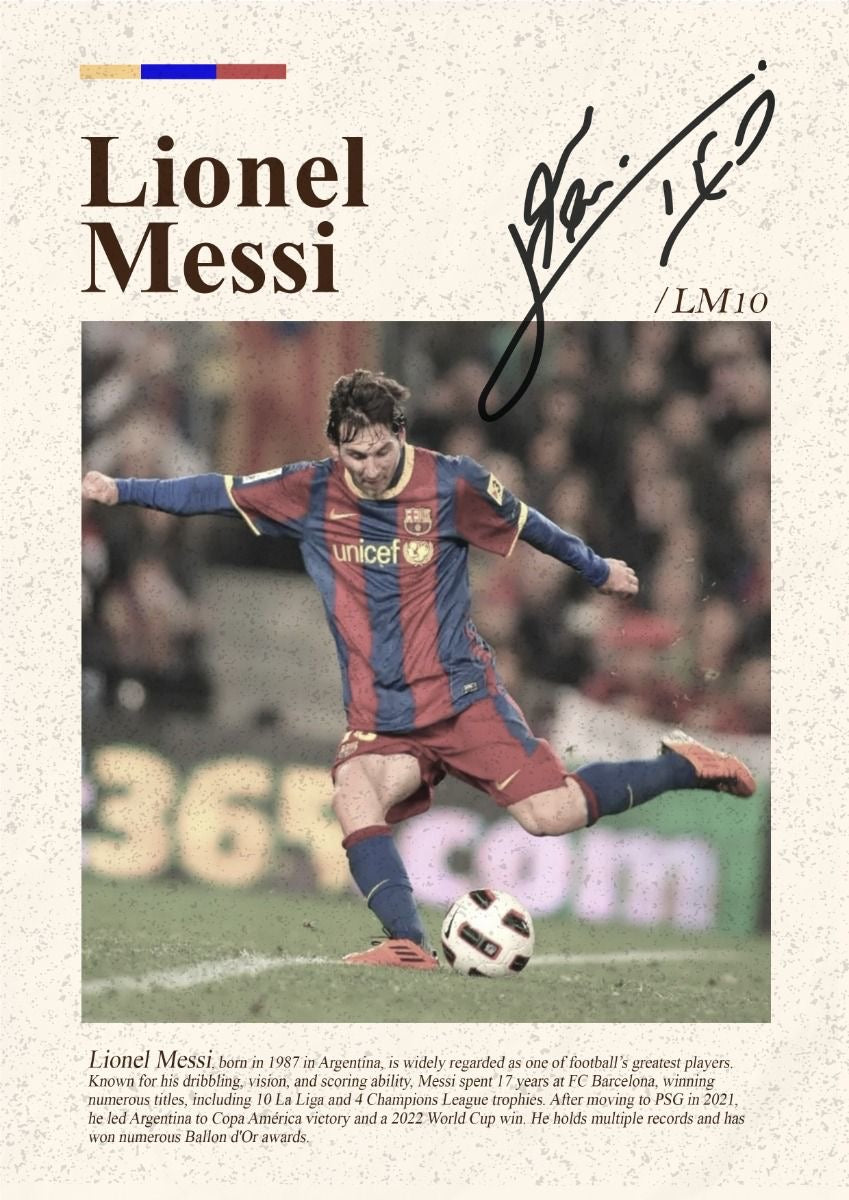 Messi Framed Poster