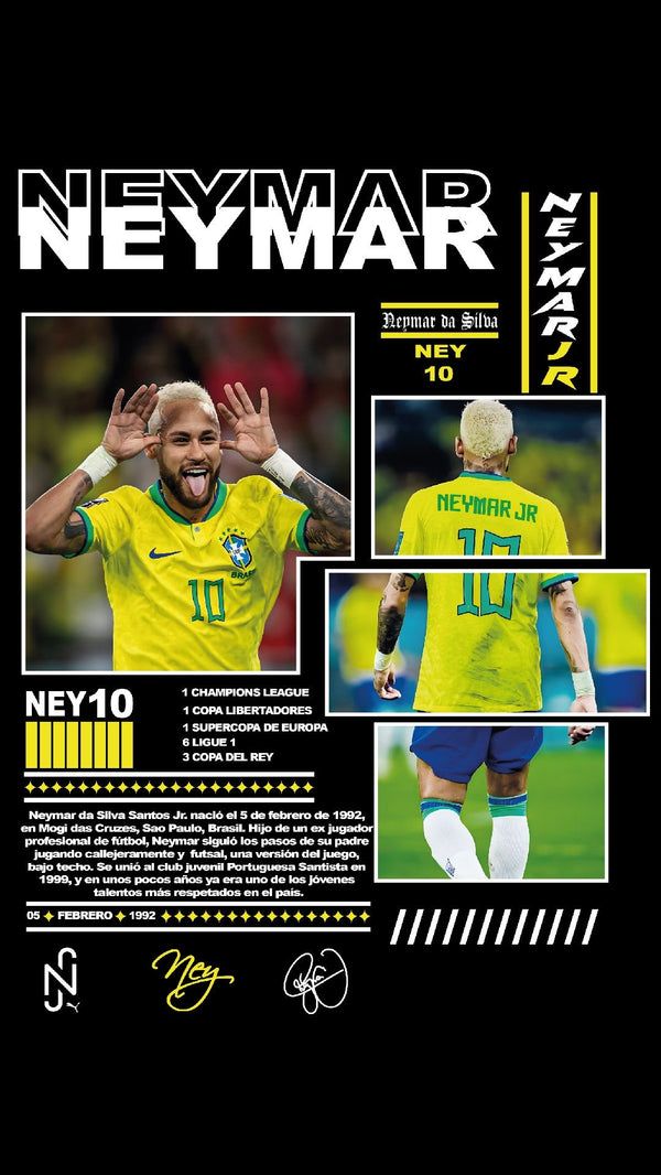 Neymar Framed Poster