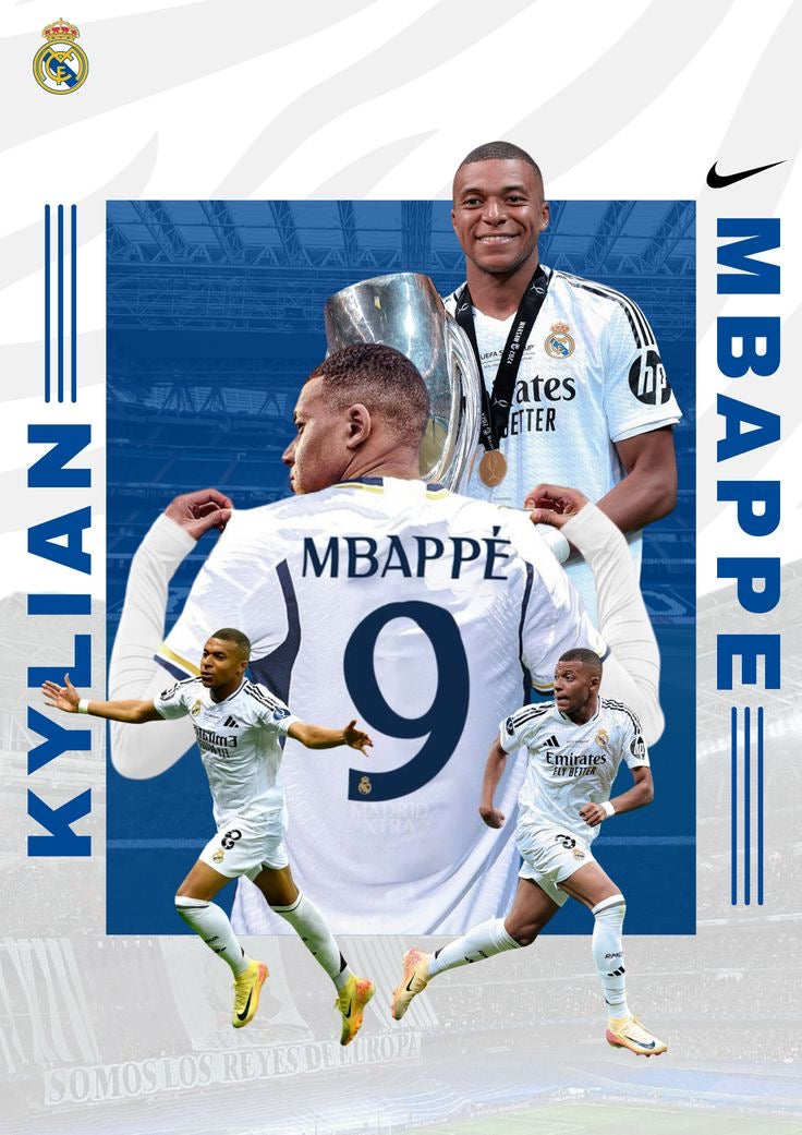 Mbappé Framed Poster