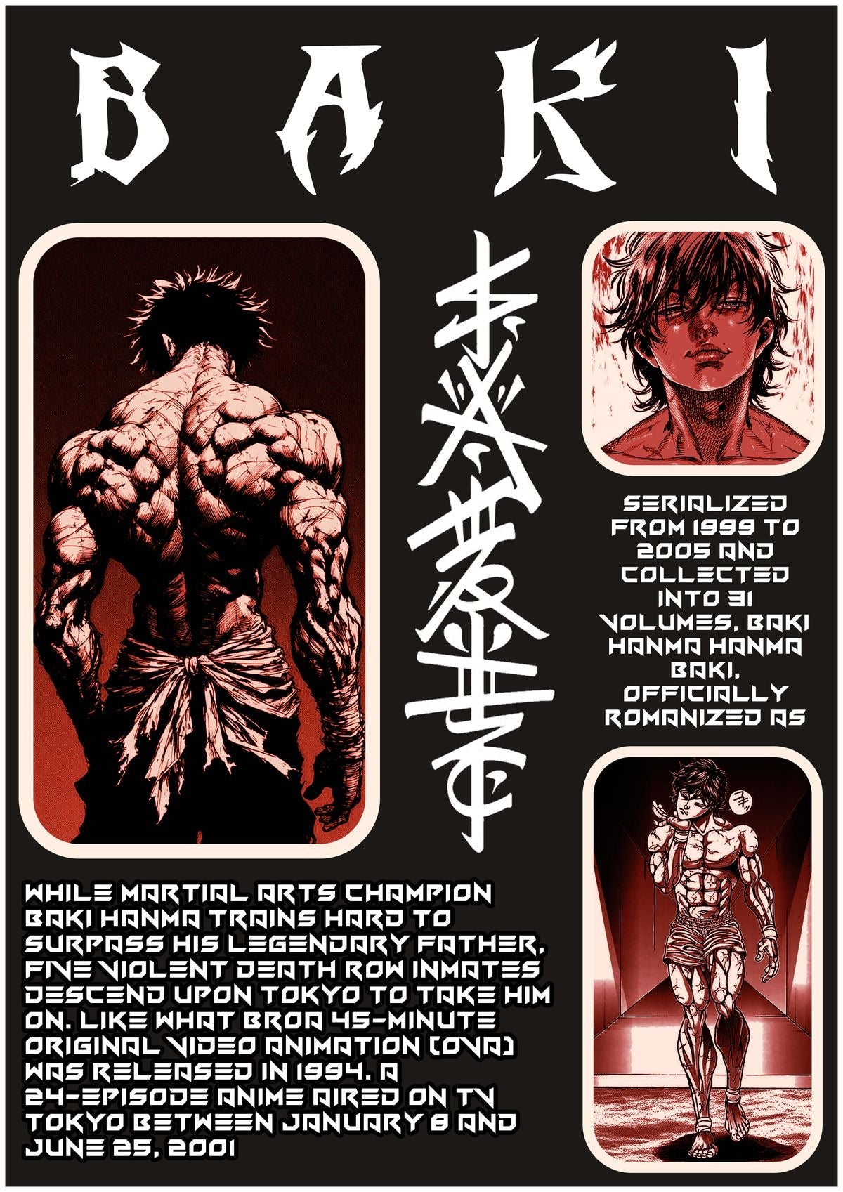 BAKI Framed Poster