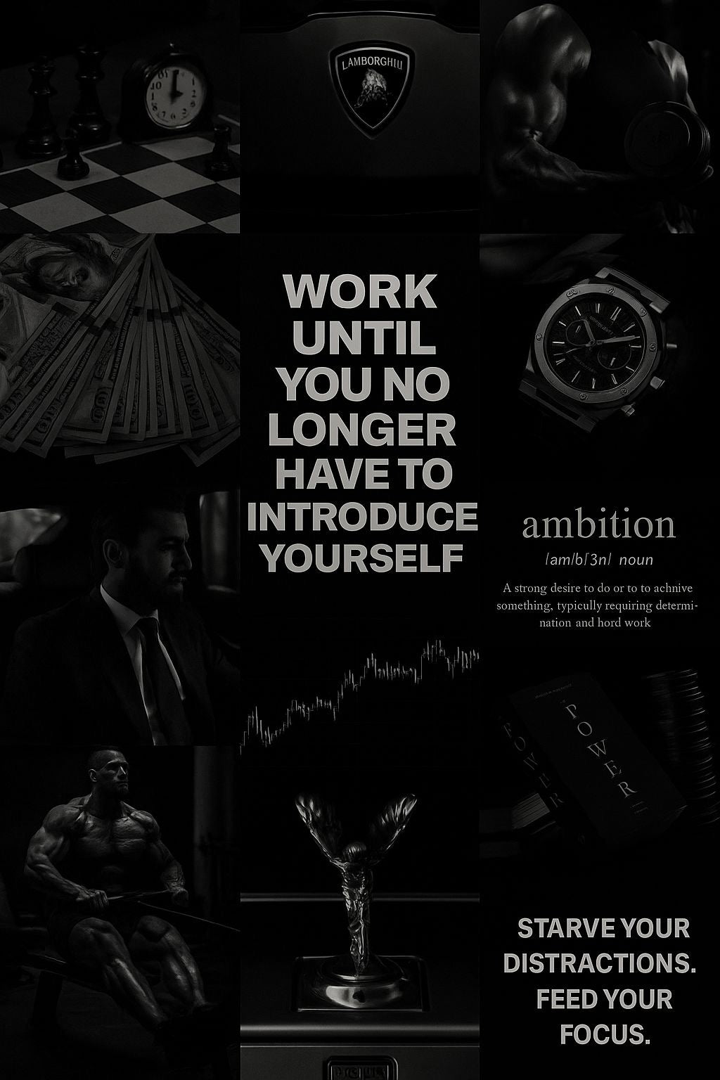 Grind Motivation Framed Poster