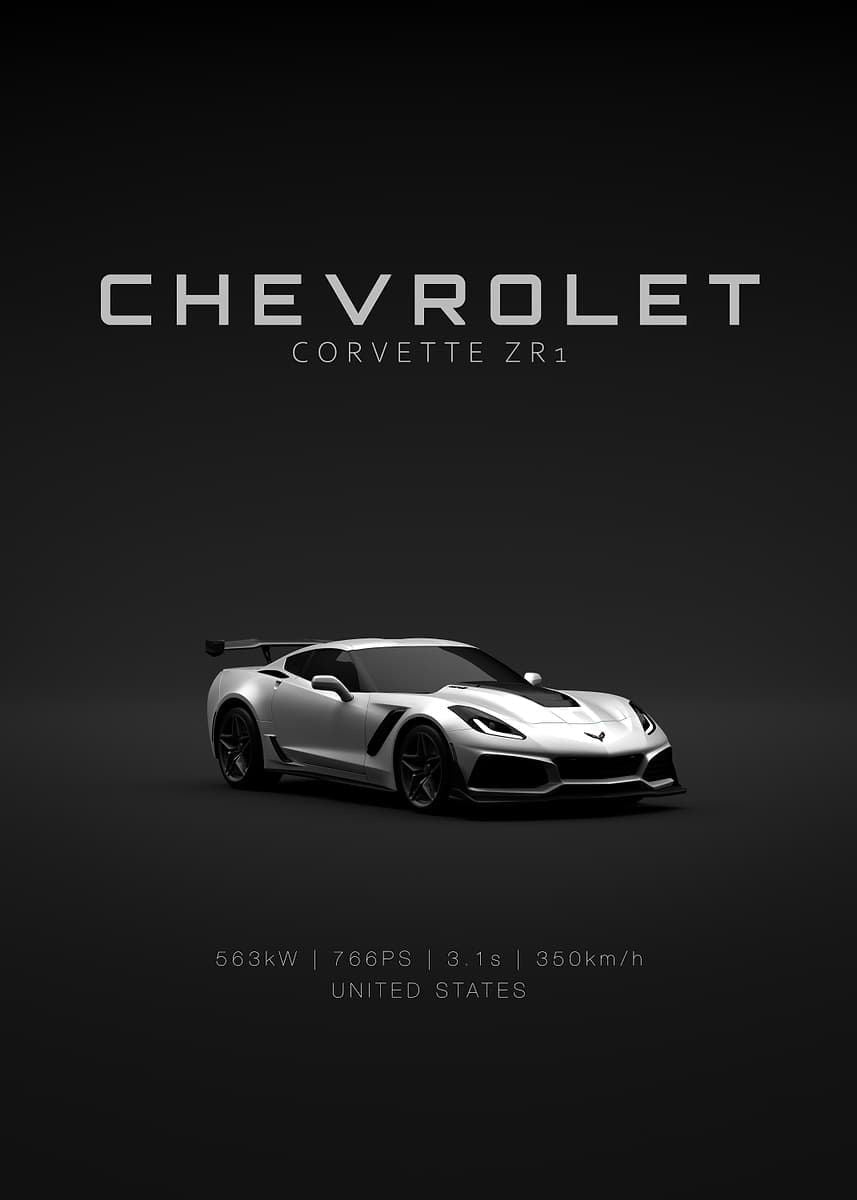Corvette Framed Poster