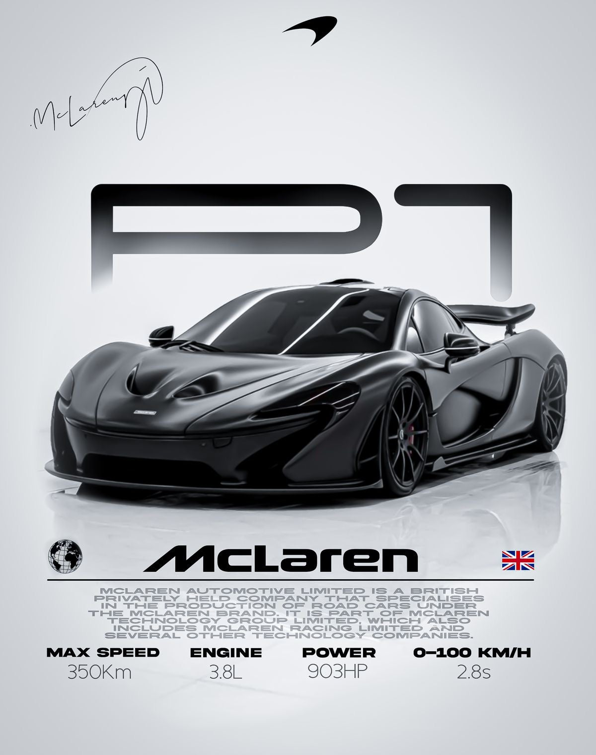 McLaren Framed Poster