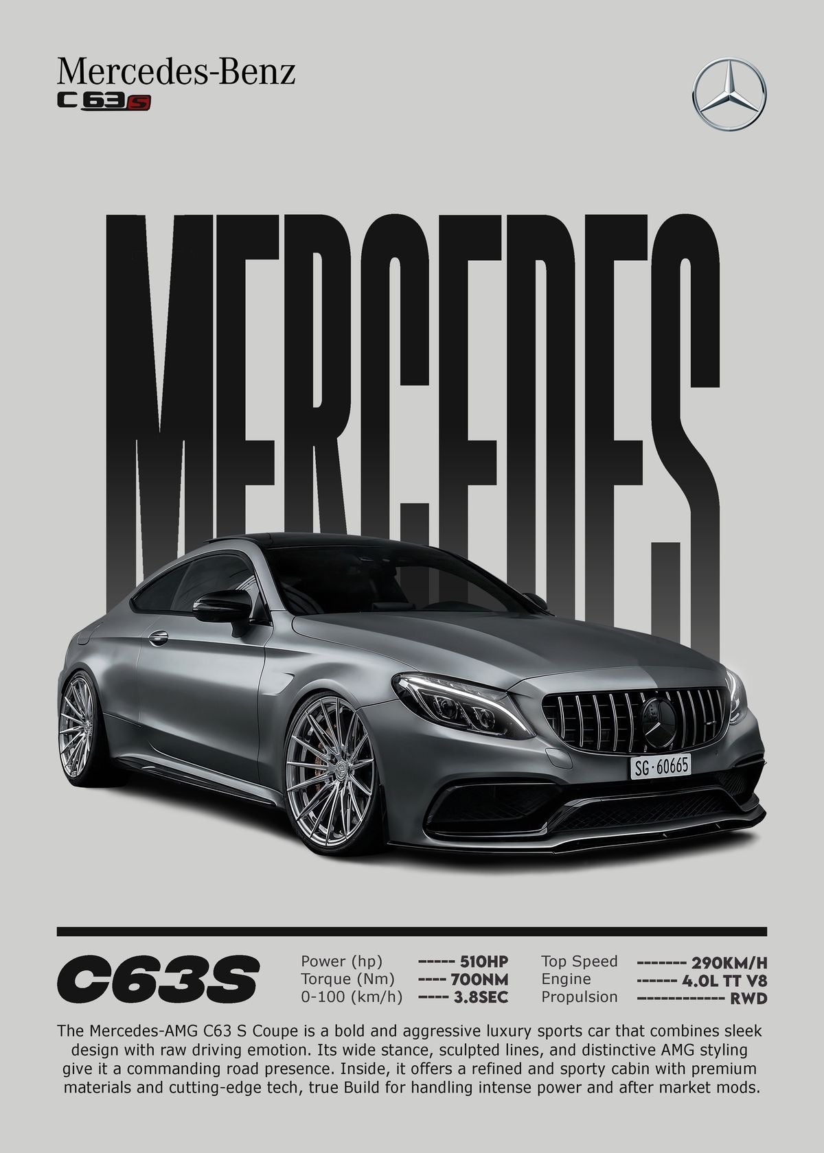 Mercedes frame poster