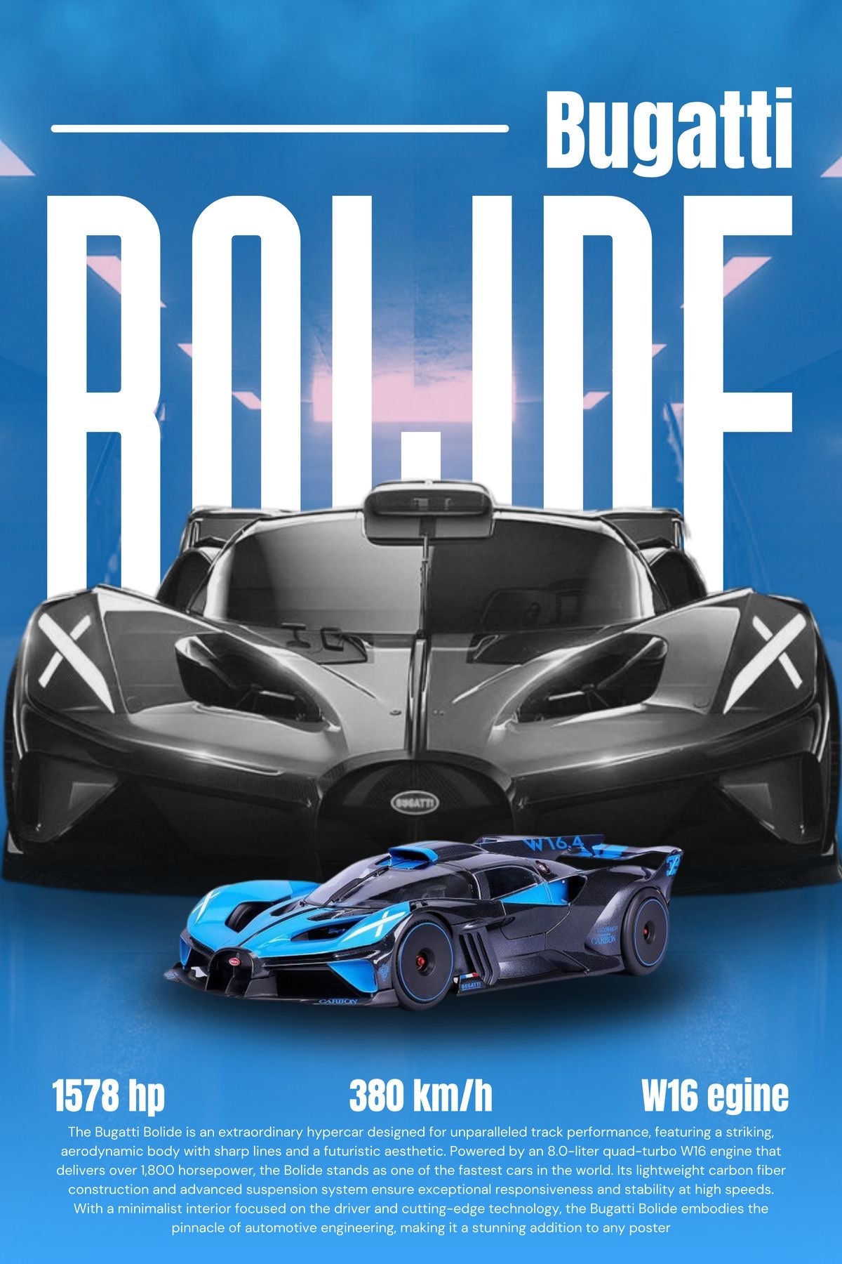 Bugatti Framed Poster