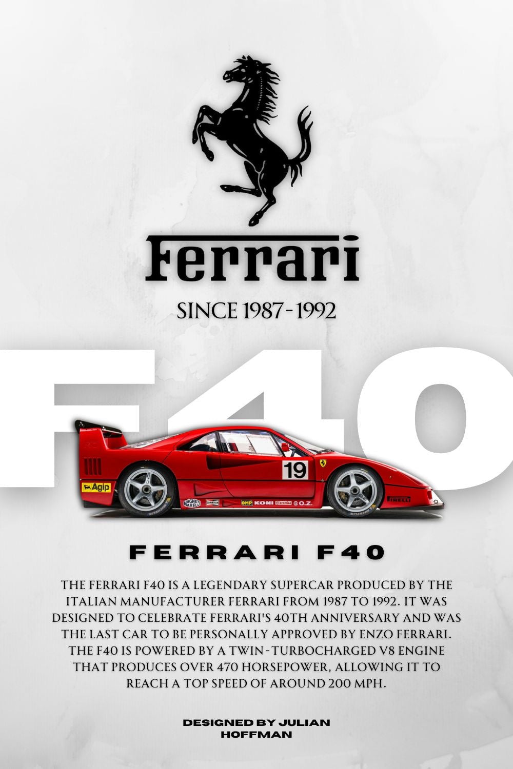 Ferrari Framed Poster