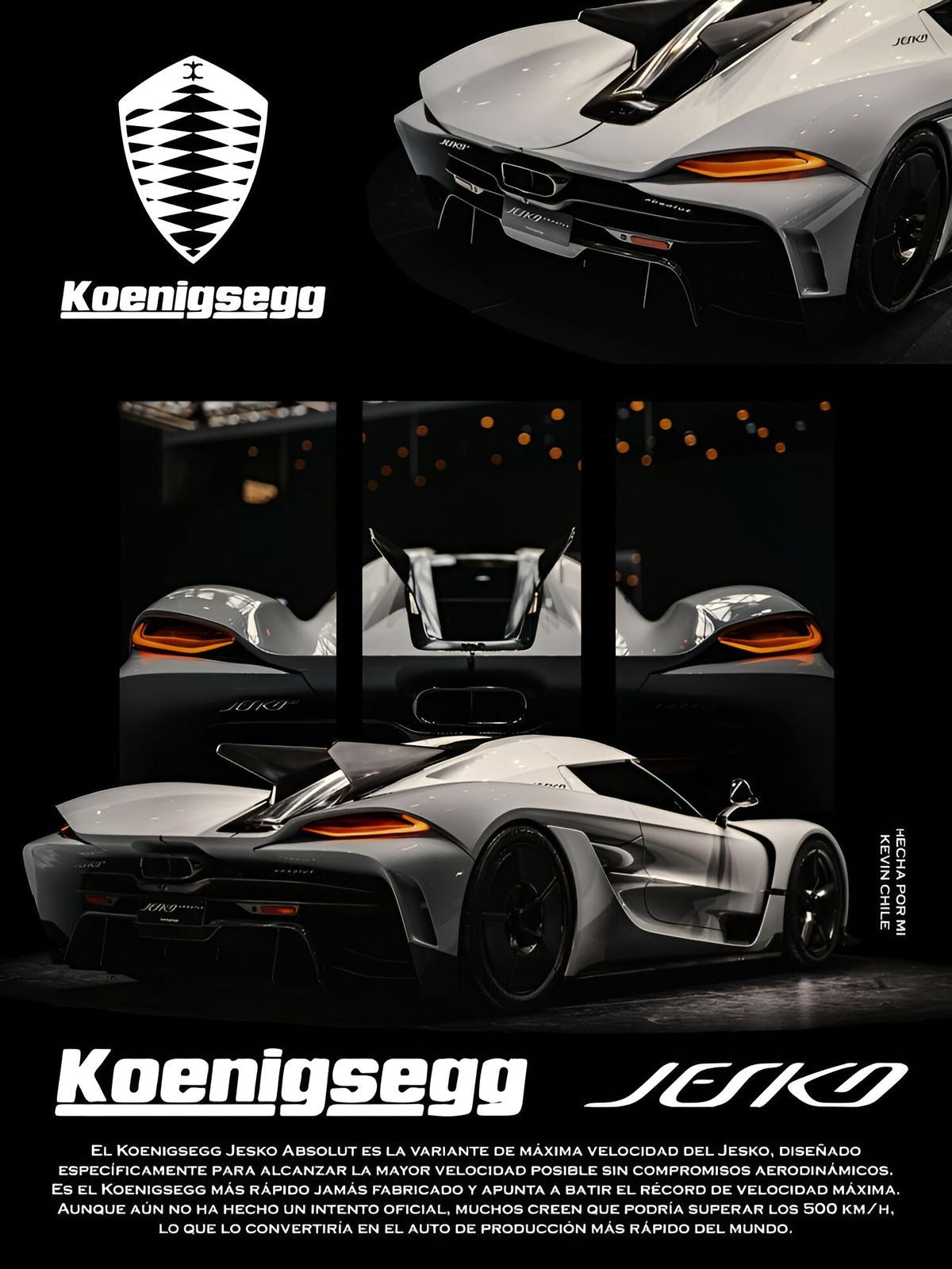Koenigsegg Framed Poster