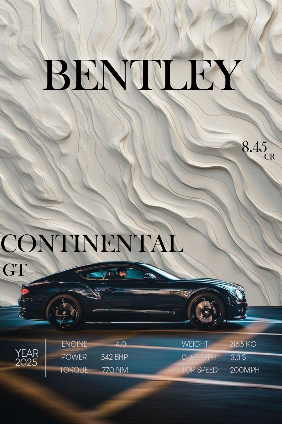 Bentley framed poster