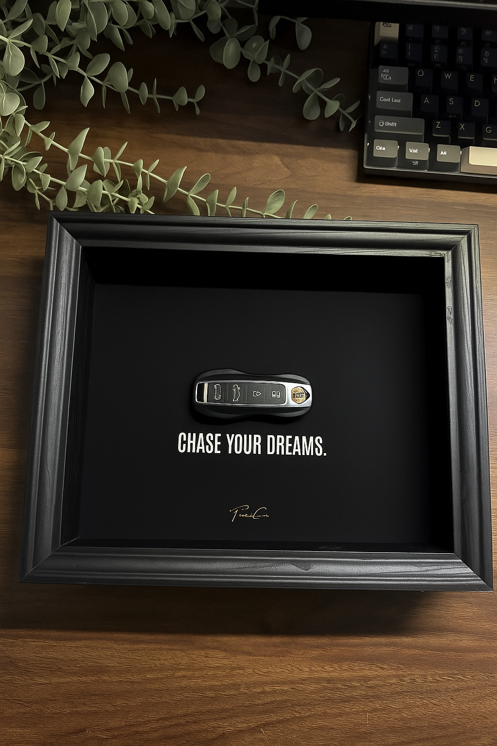 Porsche Framed Key
