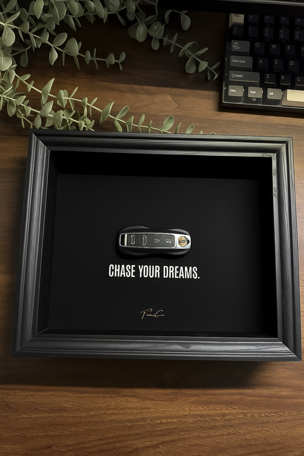 Porsche Framed Key