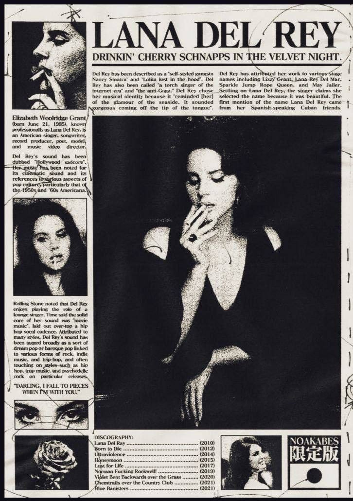 Lana Del Rey Framed Poster