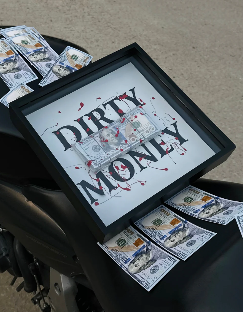 Dirty Money Framed Box