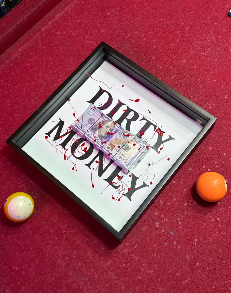 Dirty Money Framed Box