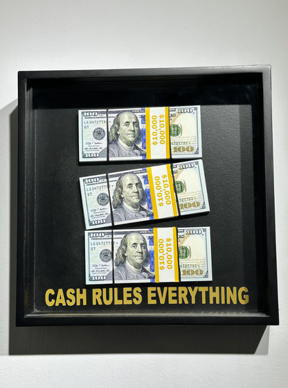 Cash Rules Everything Framed Box