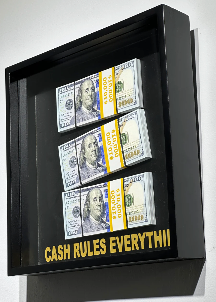 Cash Rules Everything Framed Box