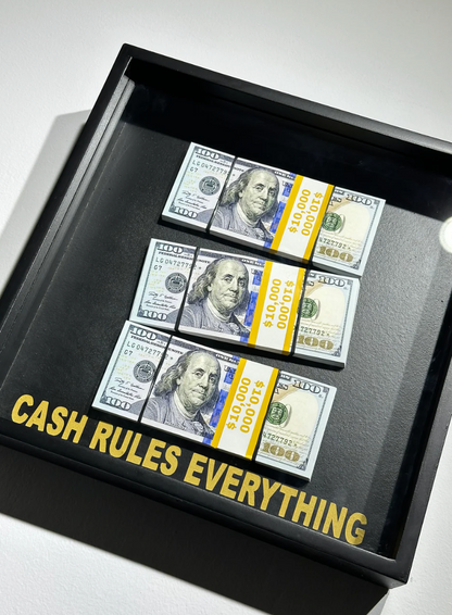 Cash Rules Everything Framed Box